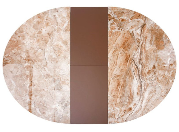 Стіл розкладний обідній Concepto MOON BROWN MARBLE Кераміка-7