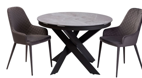 Стіл розкладний обідній Concepto MOON LIGHT GREY Кераміка-7