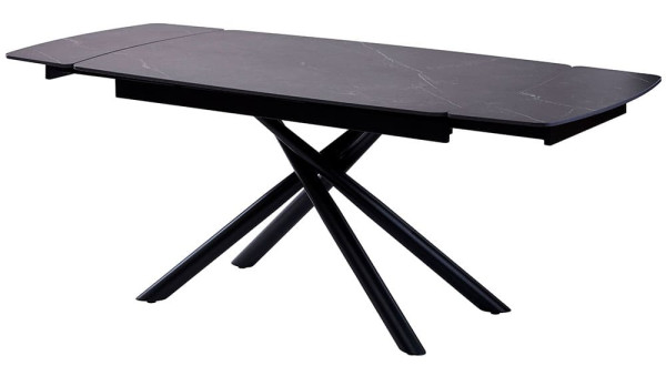 Стіл розкладний обідній Concepto PALERMO BLACK MARBLE Кераміка-0