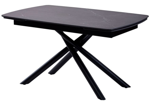 Стіл розкладний обідній Concepto PALERMO BLACK MARBLE Кераміка-1