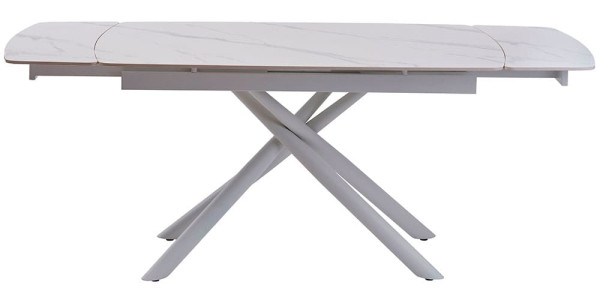 Стіл розкладний обідній Concepto PALERMO WHITE MARBLE Кераміка-3
