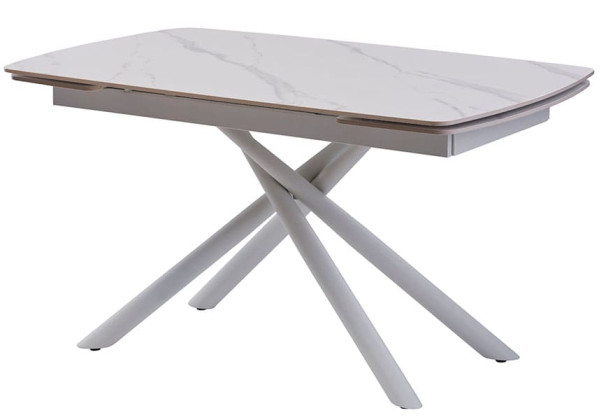 Стіл розкладний обідній Concepto PALERMO WHITE MARBLE Кераміка-1
