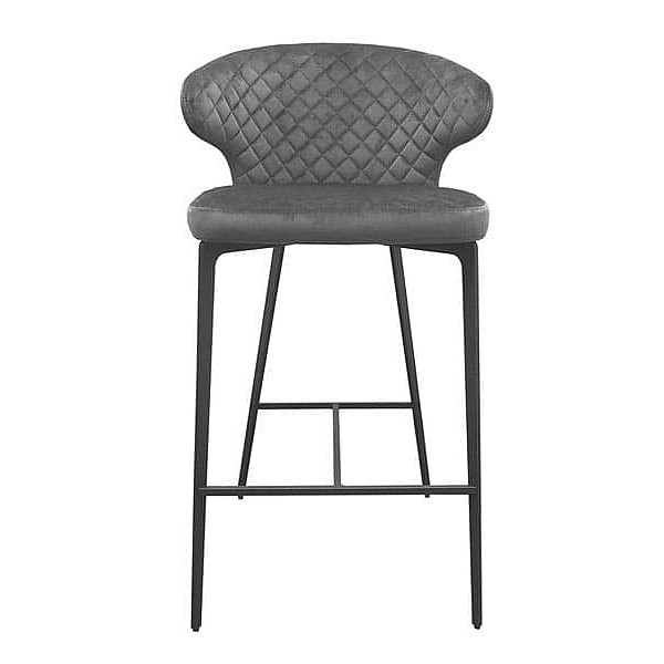 Полубарный стул Concepto Keen Велюр Стил грей-1