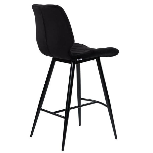 Полубарный стул Concepto Diamond Черный велюр-2