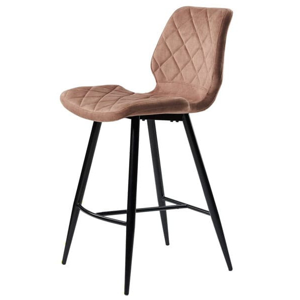 Напівбарний стілець Concepto Diamond Мокко велюр-0