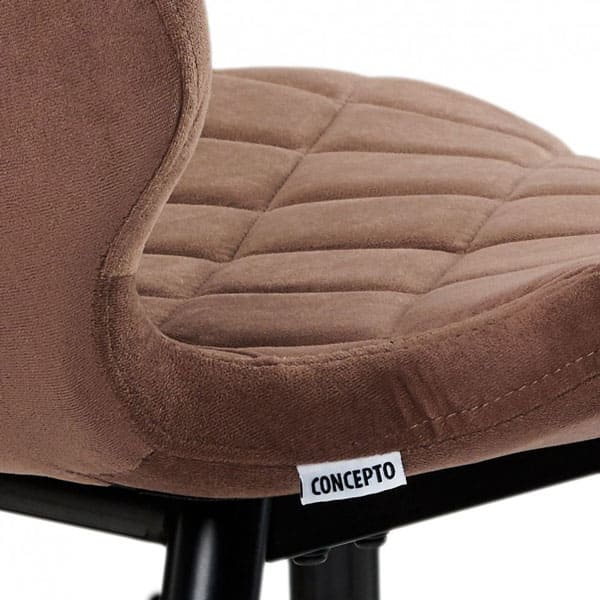 Напівбарний стілець Concepto Diamond Мокко велюр-3