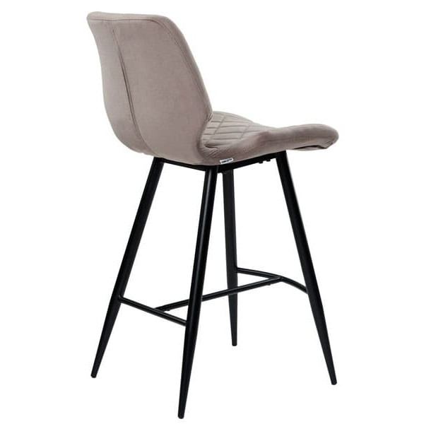 Полубарный стул Concepto Diamond Теплый серый велюр-2