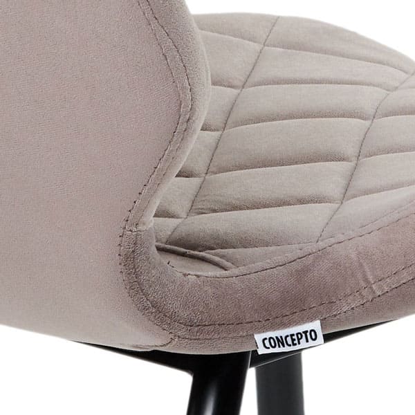 Стілець Concepto Diamond Теплий сірий велюр-3