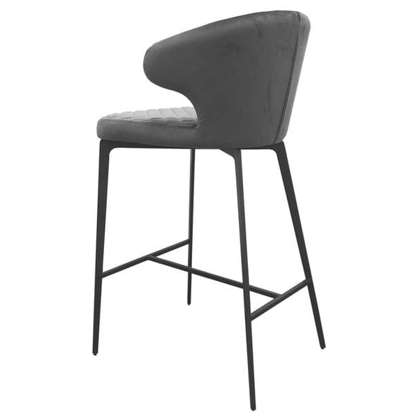 Барний стілець Concepto Keen Велюр Стил грей-3