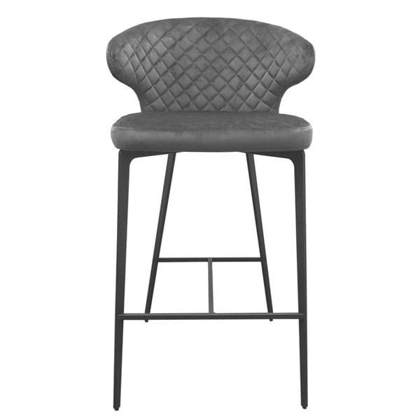 Барний стілець Concepto Keen Велюр Стил грей-2