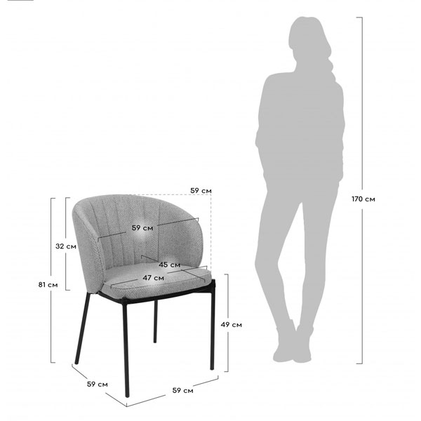 Стілець Concepto LAGUNA Аквамарин-7