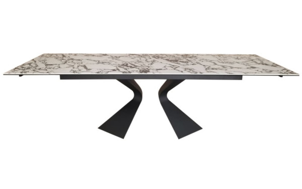 Керамический стол раскладной обеденный Concepto DUNA ARTIC WATER 180-260 см-1