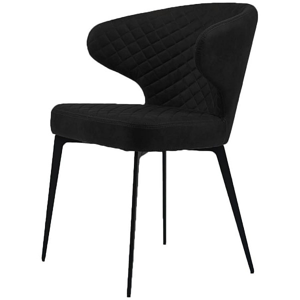 Стілець Concepto Keen Чорний велюр-0