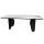 Керамический стол раскладной обеденный Concepto PALAZZO GOLDEN RIVERS/BLACK 200-300 см
