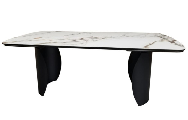 Керамічний стіл розкладний обідній Concepto PALAZZO GOLDEN RIVERS/BLACK 200-300 см-0