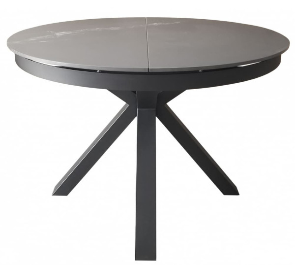 Керамічний стіл розкладний обідній Concepto PLANETA MACEDONIAN BLACK 110-145 см-0
