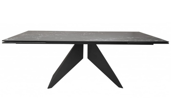 Керамический стол раскладной обеденный Concepto SAPPHIRE BLACK MARBLE 200-300 см-0