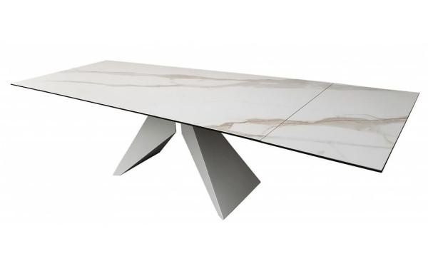 Керамічний стіл розкладний обідній Concepto SAPPHIRE GOLD MARBLE 200-300 см-1