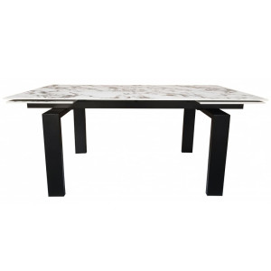 Керамический стол раскладной обеденный Concepto TORRE BIANCO ROSSO 180-270 см