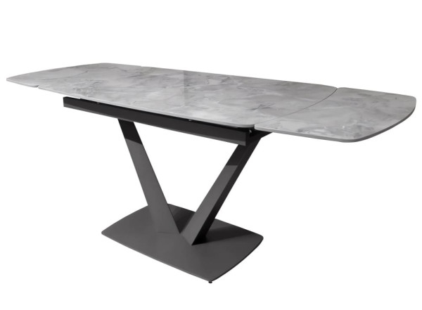 Керамічний стіл розкладний обідній Concepto ELVI GREY STONE 120-180 см-2