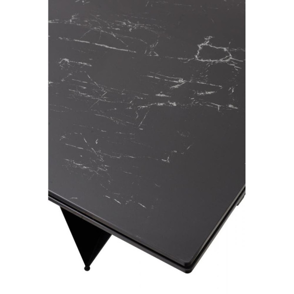 Керамический стол раскладной обеденный Concepto FJORD BLACK MARBLE 200-300 см-7