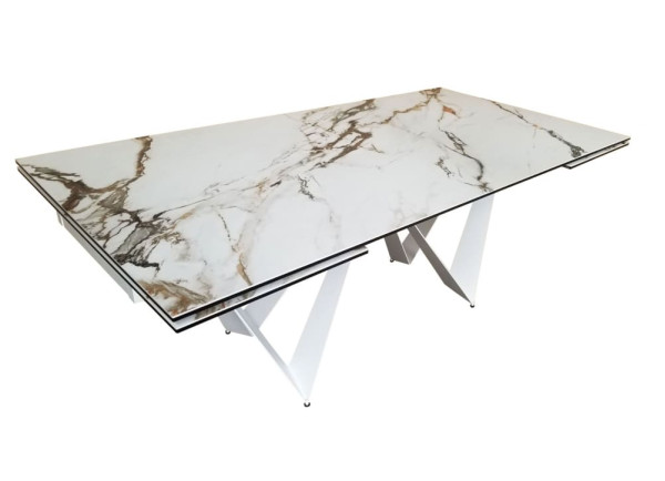 Керамічний стіл розкладний обідній Concepto FJORD GOLDEN RIVERS 200-300 см-1