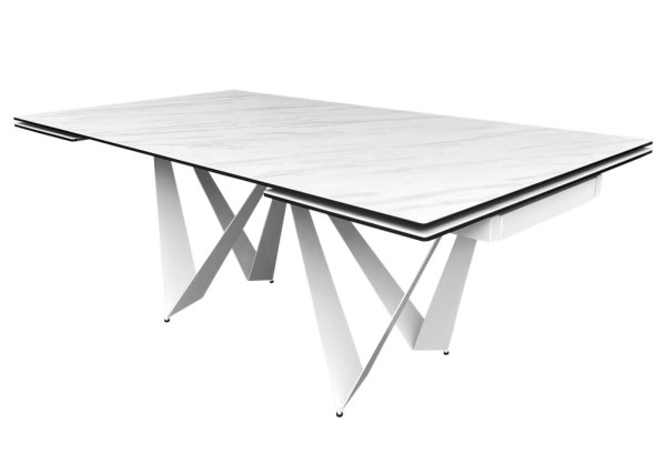 Керамічний стіл розкладний обідній Concepto FJORD SILVER SHADOW 200-300 см-3