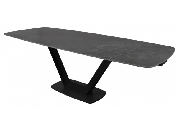 Керамический стол раскладной обеденный Concepto FORCE DARK MYSTIC GREY 160-240 см-0