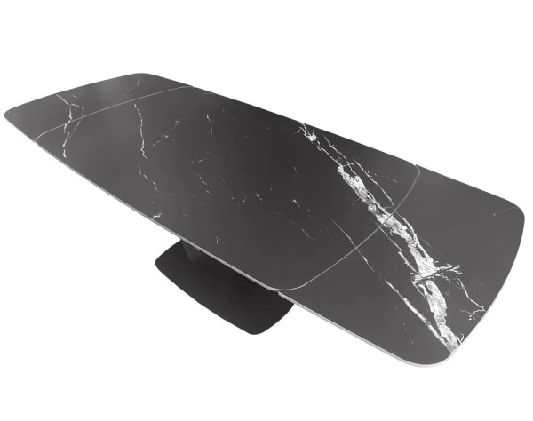 Керамічний стіл розкладний обідній Concepto FORCE MACEDONIAN BLACK 160-240 см-1