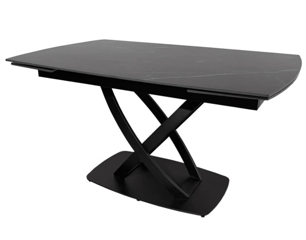 Керамический стол раскладной обеденный Concepto INFINITY BLACK MARBLE 140-200 см-1
