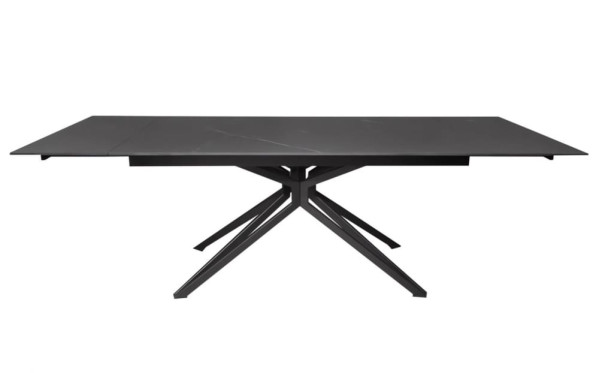 Керамічний стіл розкладний обідній Concepto STAR BLACK MARBLE 160-240 см-0