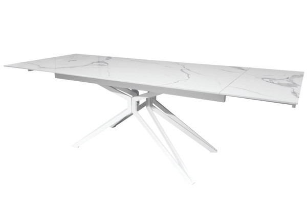 Керамический стол раскладной обеденный Concepto STAR STATURARIO WHITE 160-240 см-2