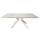 Керамічний стіл розкладний обідній Concepto SWANK STATURARIO WHITE 180-260 см