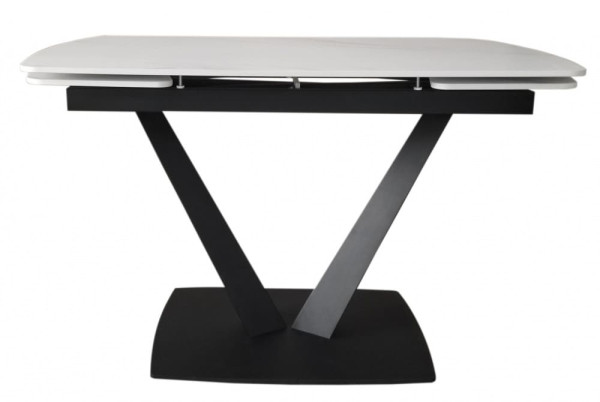 Керамічний стіл розкладний обідній Concepto ELVI GOLDEN CALACATTA 120-180 см-0