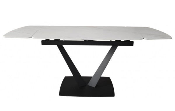 Керамічний стіл розкладний обідній Concepto ELVI GOLDEN CALACATTA 120-180 см-1