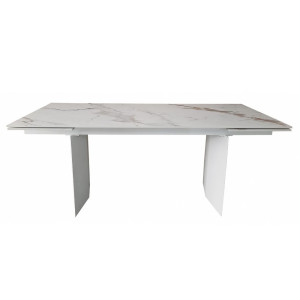 Керамический стол раскладной обеденный Concepto REAL GOLDEN CARRARA 180-260 см