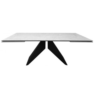 Керамический стол раскладной обеденный Concepto SAPPHIRE FROZEN RIVER 200-300 см