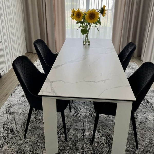 Керамічний стіл розкладний обідній Concepto VERMONT MATTE STATURARIO 120-170 см-5