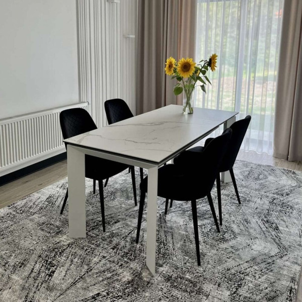 Керамічний стіл розкладний обідній Concepto VERMONT MATTE STATURARIO 120-170 см-1