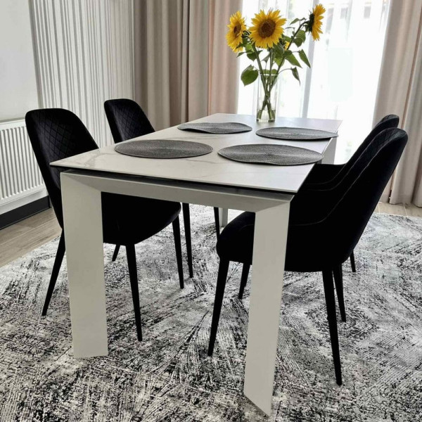 Керамічний стіл розкладний обідній Concepto VERMONT MATTE STATURARIO 120-170 см-6