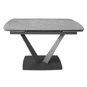 Керамический стол раскладной обеденный Concepto ELVI GREY ROCK 120-180 см