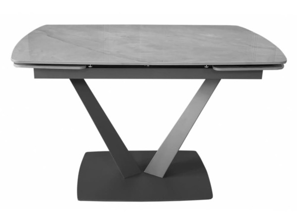 Керамический стол раскладной обеденный Concepto ELVI GREY ROCK 120-180 см-0