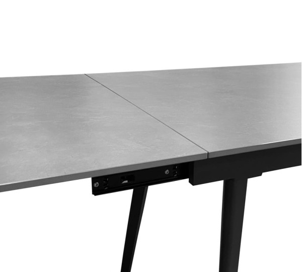 Керамический стол раскладной обеденный Concepto HUGO MYSTIC GREY 140-200 см-4