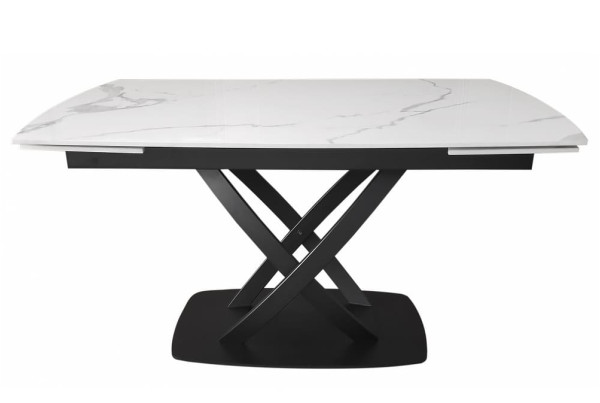 Керамический стол раскладной обеденный Concepto INFINITY STATURARIO BLACK 140-200 см-0
