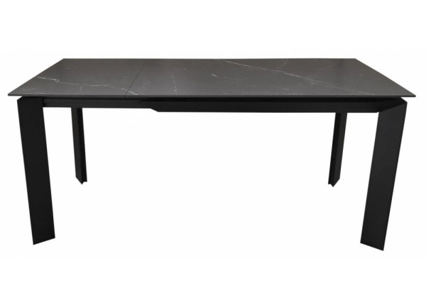 Керамічний стіл розкладний обідній Concepto VERMONT BLACK MARBLE 120-170 см-1