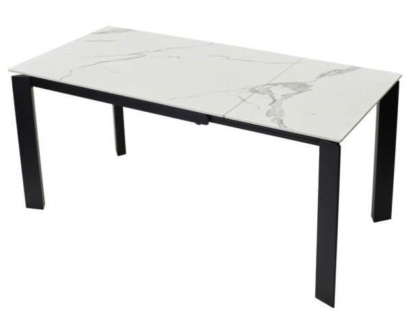 Керамічний стіл розкладний обідній Concepto VERMONT STATURARIO/BLACK 120-170 см-2
