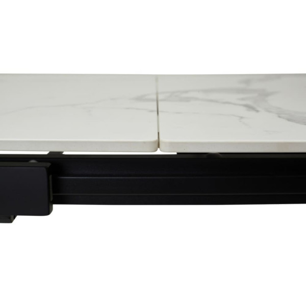 Керамічний стіл розкладний обідній Concepto VERMONT STATURARIO/BLACK 120-170 см-4