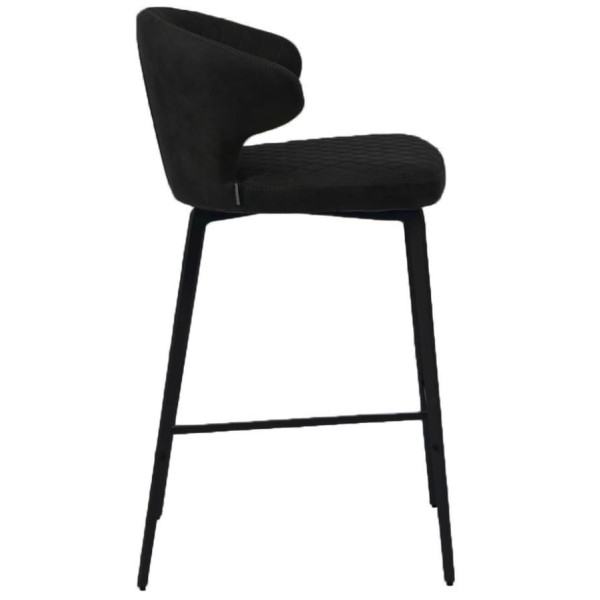 Полубарный стул Concepto Keen Велюр Черный-1
