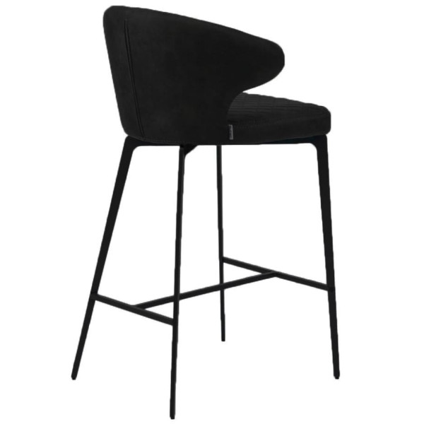 Полубарный стул Concepto Keen Велюр Черный-2