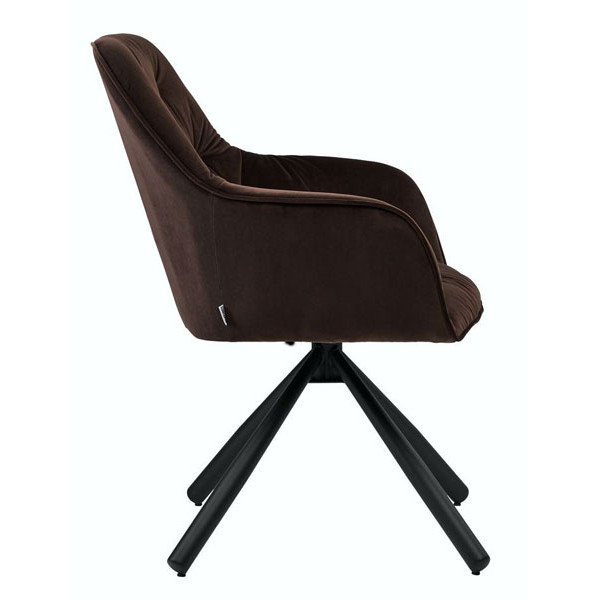 Крісло поворотне Concepto Cody Шоколадне-3